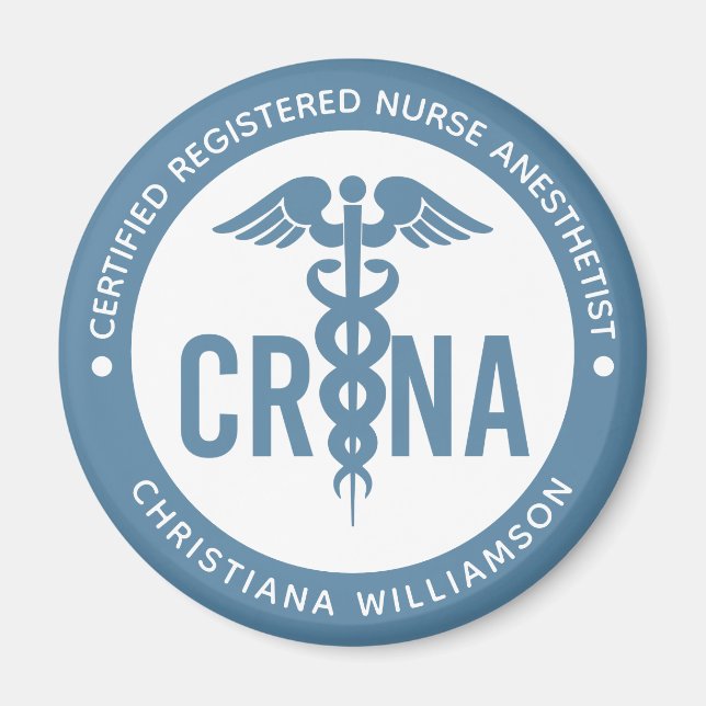 Anpassningsbar CRNA Auktoriserad Registrerad sjuks Magnet (Framsidan)