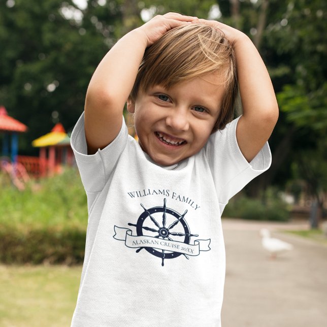 Anpassningsbar Cruise Frakt Nautical Family Ocean  T Shirt (Skapare uppladdad)