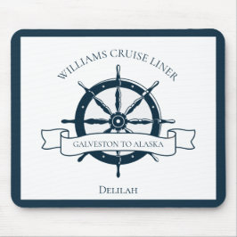 Anpassningsbar Cruise Frakt Nautical Wheel Boat Ka Musmatta
