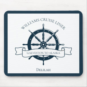 Anpassningsbar Cruise Frakt Nautical Wheel Boat Ka Musmatta