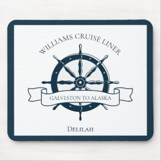Anpassningsbar Cruise Frakt Nautical Wheel Boat Ka Musmatta