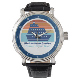 Anpassningsbar Cruise Frakt Ocean Liner Sunset Kap Armbandsur