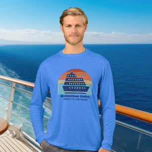 Anpassningsbar Cruise Frakt Sunset Family Resa Lån T Shirt