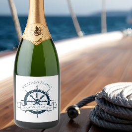Anpassningsbar Cruise Frakt Vintage Navy Nautical 