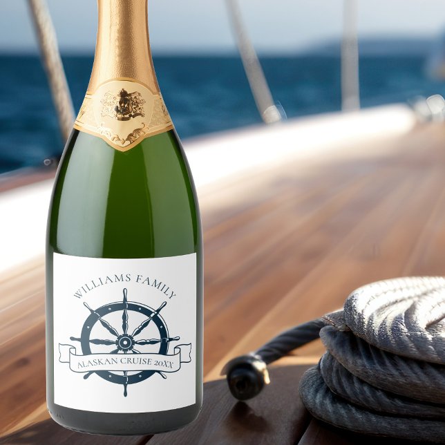 Anpassningsbar Cruise Frakt Vintage Navy Nautical  (Skapare uppladdad)