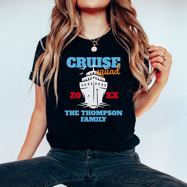 Anpassningsbar Cruise Squad 2024 Personlig Funny G T Shirt (Skapare uppladdad)