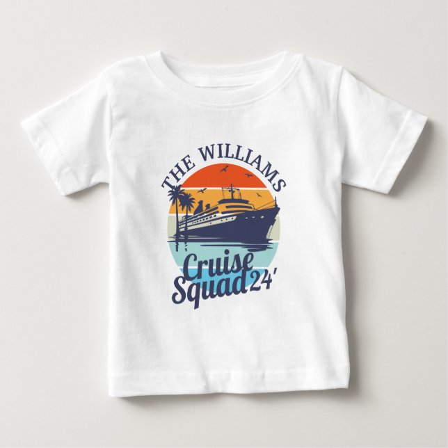 Anpassningsbar Cruise Squad Family Group Friends S T Shirt (Framsida)