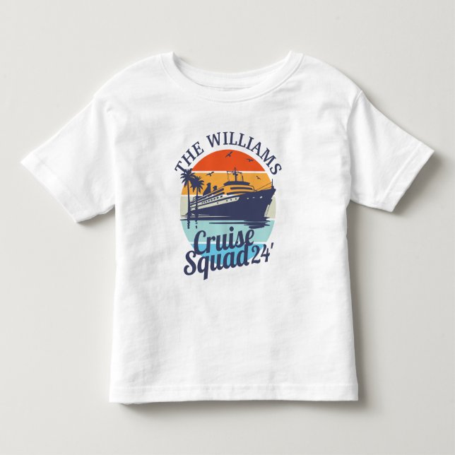 Anpassningsbar Cruise Squad Family Group Friends S T Shirt (Framsida)