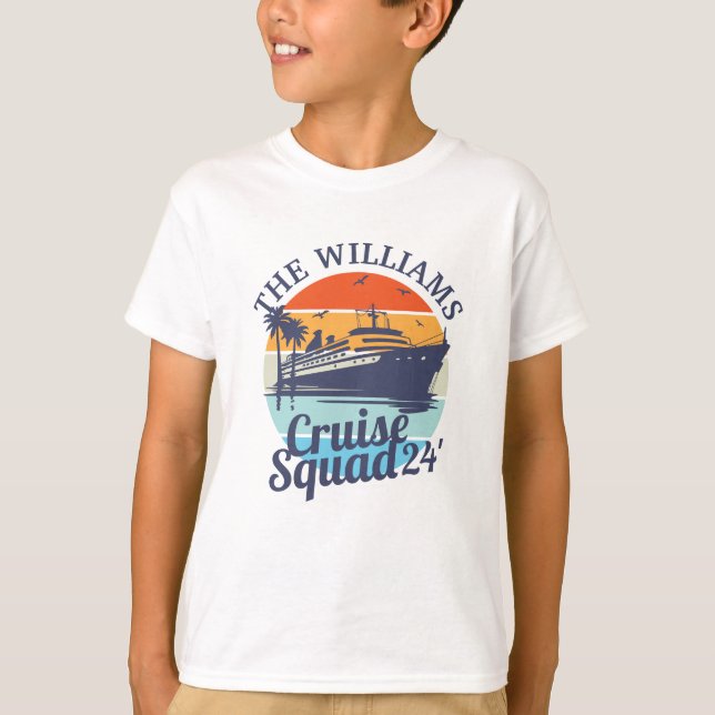 Anpassningsbar Cruise Squad Family Group Friends S T Shirt (Framsida)