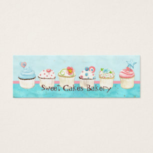 Anpassningsbar Cuptårta Sweet Shoppe Gift-Märkre Litet Visitkort
