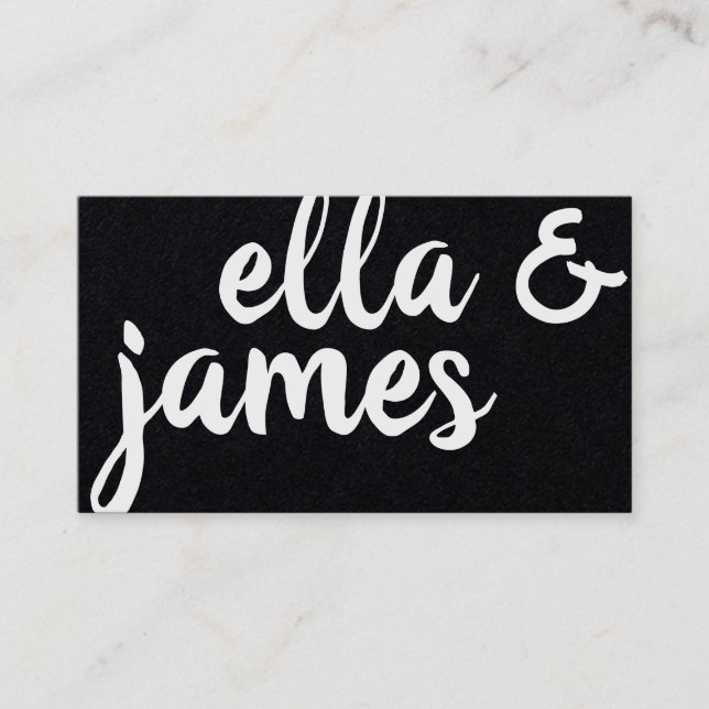 Anpassningsbar Curvy och fet minimalistiskt Affärs Visitkort (Framsida)