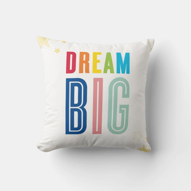ANPASSNINGSBAR CUSHION modern typografi drömmer om Kudde (Framsida)