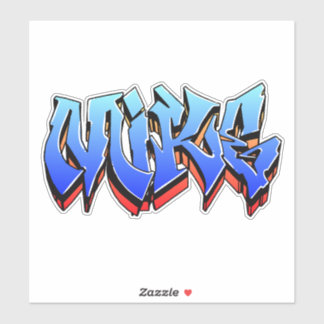 Anpassningsbar-cut "Mike" Graffiti Vinyl Sticker Klistermärken