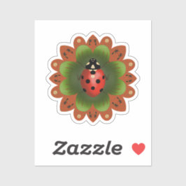 Anpassningsbar cut Vinyl Ladybug Sticker Klistermärken