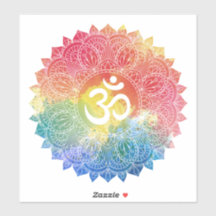 ANPASSNINGSBAR CUT VINYL STICKER: RAINBOW MANDALA
