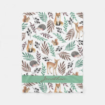Anpassningsbar Cute Animal Barn Room Decor Fleece