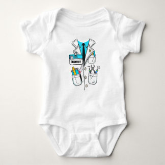 Anpassningsbar Cute Baby Dentist Namn bricka Scien T Shirt