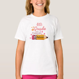 Anpassningsbar Cute Back to school Pencil för flic T Shirt