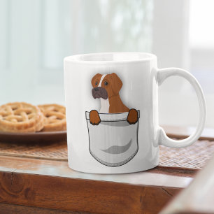 Anpassningsbar Cute Boxer för Hund älskare Hund Tr Kaffemugg