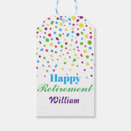 Anpassningsbar Cute Colorful konetti Lycklig Pensi Presentetikett