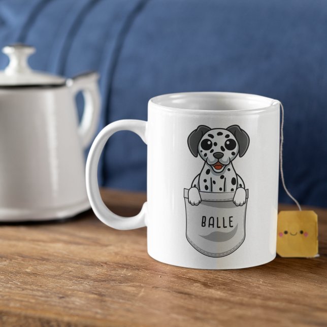 Anpassningsbar Cute Dalmatien för Hund älskare Tra Kaffemugg (Skapare uppladdad)
