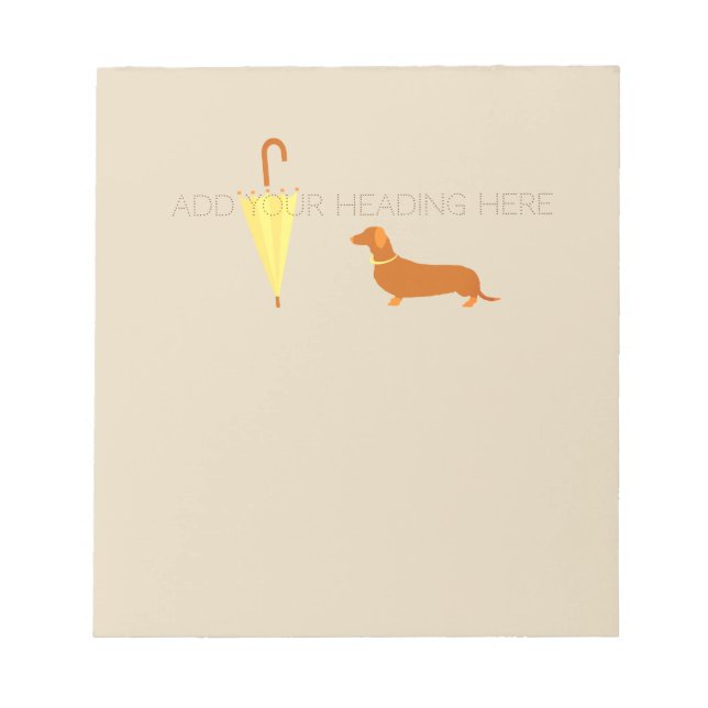 Anpassningsbar Cute Dog Walker Djurälskare i Stil Anteckningsblock (Framsida)