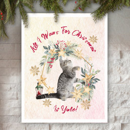 Anpassningsbar Cute Foliage Funny juloffert Poster