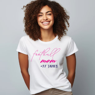 Anpassningsbar Cute Football Mamma T Shirt