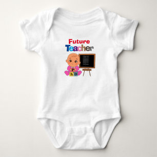 Anpassningsbar Cute Funny Baby Future Teacher T Shirt