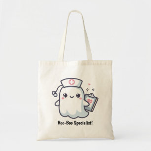 Anpassningsbar Cute Ghost Nurse Halloween Tygkasse