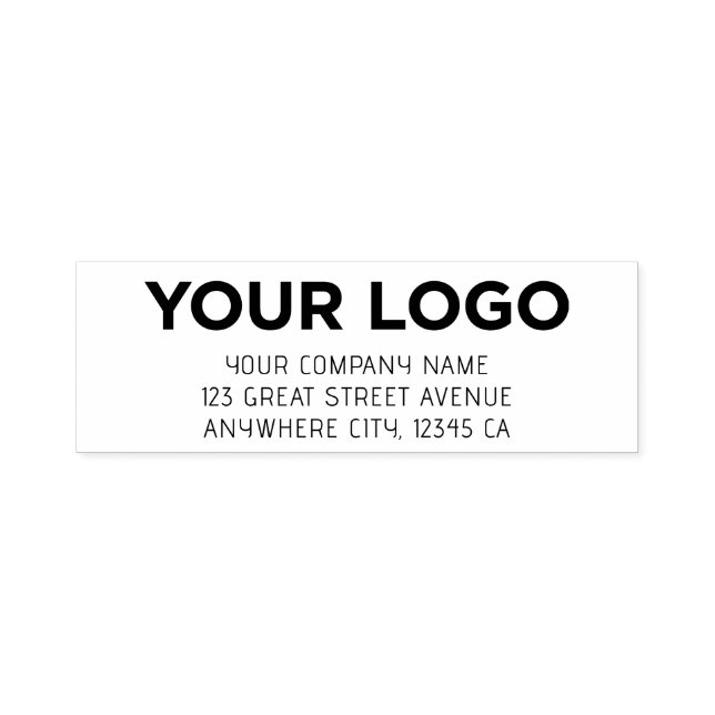 Anpassningsbar Cute Inline Corporate Logotyp Retur Självfärgande Stämpel (Design)
