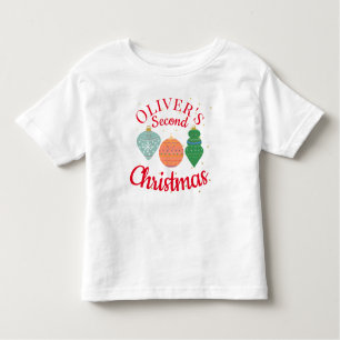 Anpassningsbar Cute Kawaii Ornament Andra jul T Shirt
