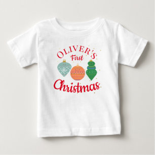 Anpassningsbar Cute Kawaii Ornament Baby Första ju T Shirt