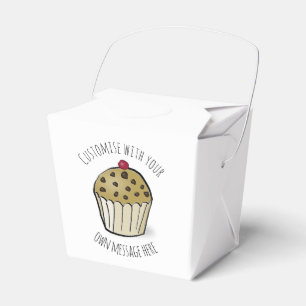 Anpassningsbar Cute Mini Muffin Anpassningsbar Tex Presentaskar