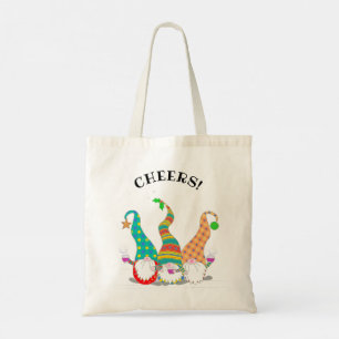 Anpassningsbar Cute Nordic Gnomes som firar Tote B Tygkasse