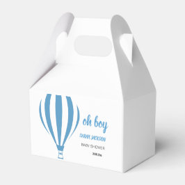 Anpassningsbar Cute Oh Boy Luftballong Baby Shower Presentaskar