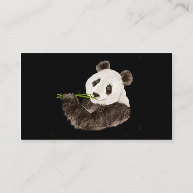 Anpassningsbar Cute Panda, Asian Bear, Animal Visitkort (Baksida)