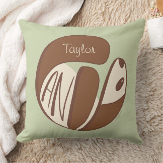 Anpassningsbar Cute Rolling Big Panda Bear Nursery Kudde