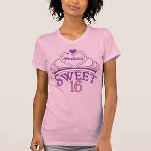 Anpassningsbar Cute Sweet sixteen Princess T Shirt