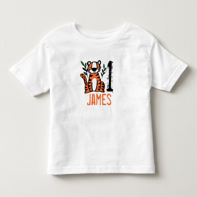 Anpassningsbar Cute Tiger T Shirt (Framsida)