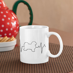 Anpassningsbar Cute Valentine Day Theme Heartslag Kaffemugg