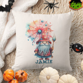 Anpassningsbar Cute Wizard Trick R Treat Halloween Kudde