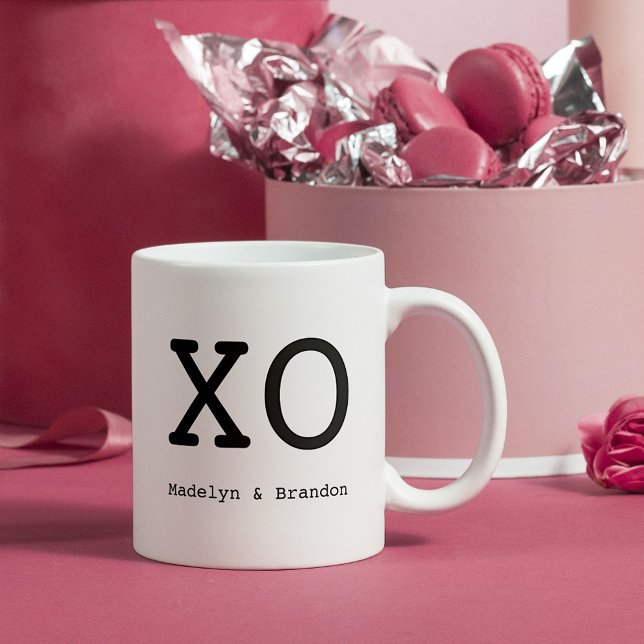 Anpassningsbar Cute XO Hugs & Kisses Kaffemugg (Skapare uppladdad)