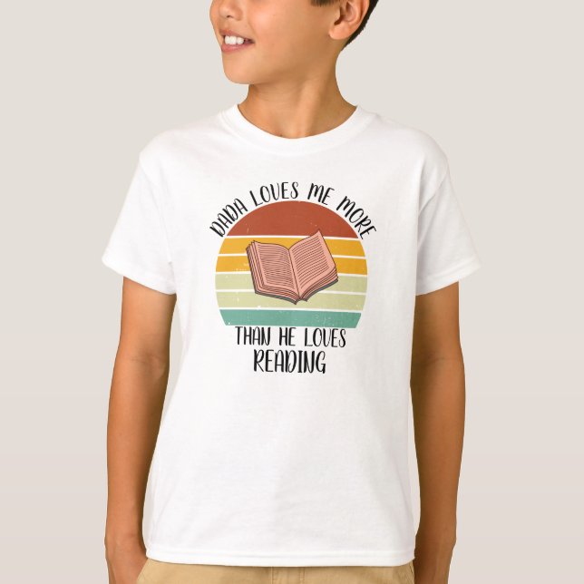 ANPASSNINGSBAR Dada Kärlek mer än Kärlek läser T Shirt (Framsida)