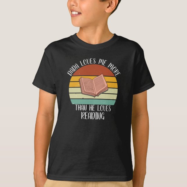 ANPASSNINGSBAR Dada Kärlek mer än Kärlek läser T Shirt (Framsida)
