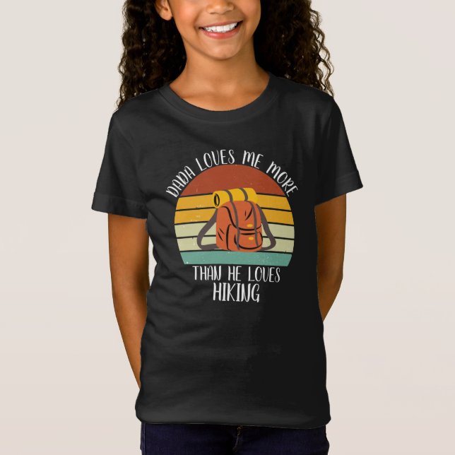 ANPASSNINGSBAR Dada Kärlek mig mer än han Kärlek s T Shirt (Framsida)