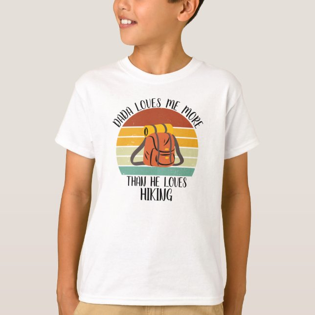 ANPASSNINGSBAR Dada Kärlek mig mer än han Kärlek s T Shirt (Framsida)
