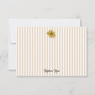 Anpassningsbar Daisy Painting Rand Preppy Tack Kort