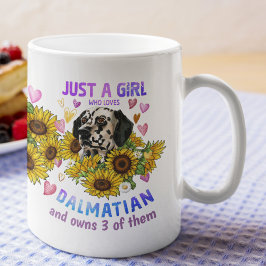 Anpassningsbar Dalmatien Älskare Solrosutbildare B Kaffemugg