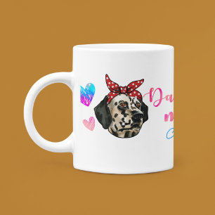 Anpassningsbar Dalmatien Mamma Cute Mors dag Hund Kaffemugg